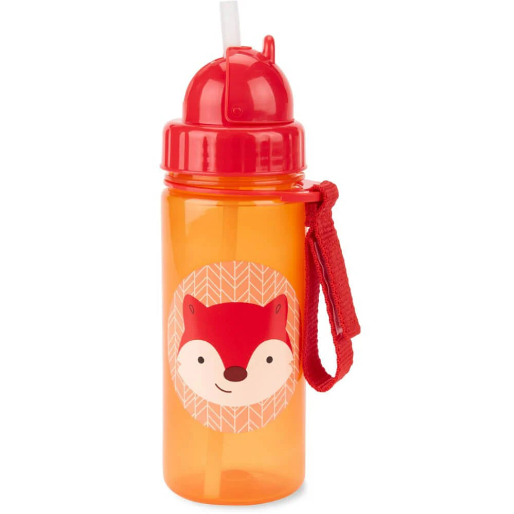 Zoo Back To School Straw Bottle PP Fox - Sipper