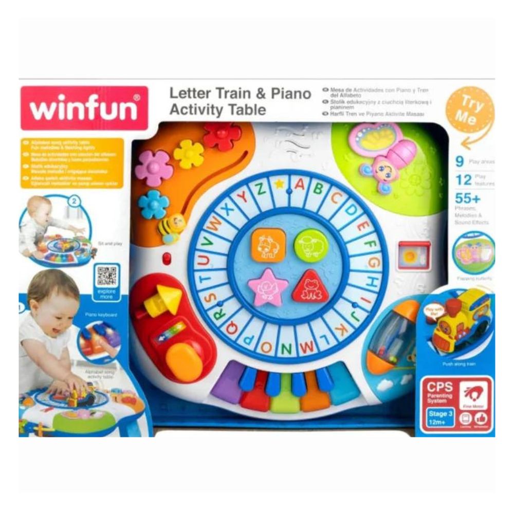 Winfun Letter Train & Piano Activity Table