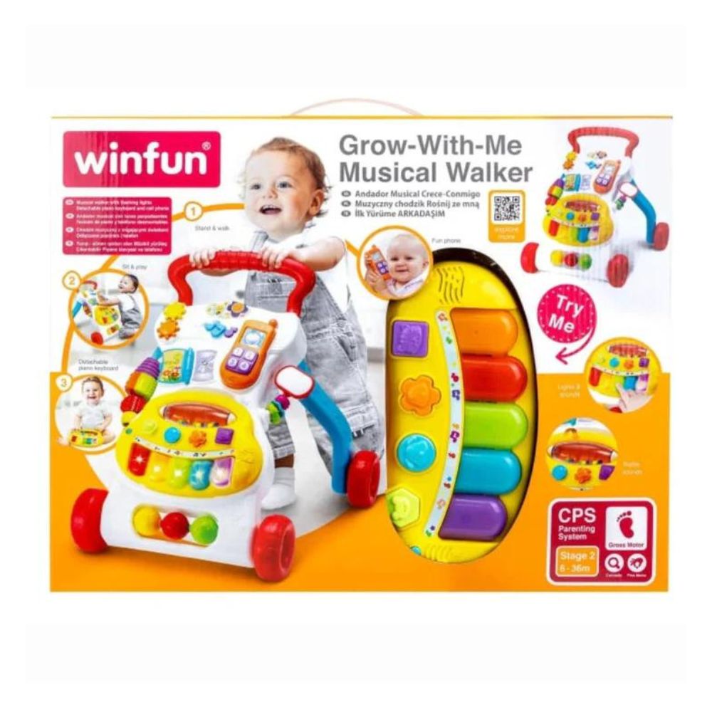 Winfun Grow With Me Musical Walker