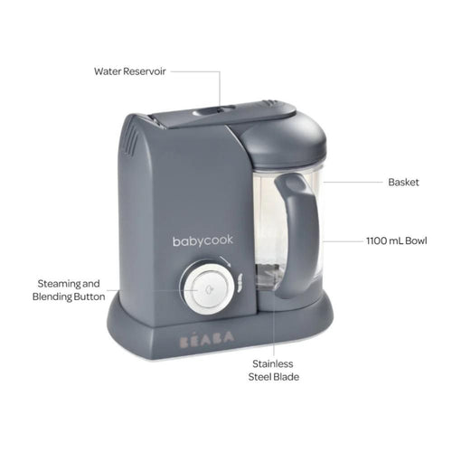 Babycook Solo 4 In 1 Food Processor - Dark Grey