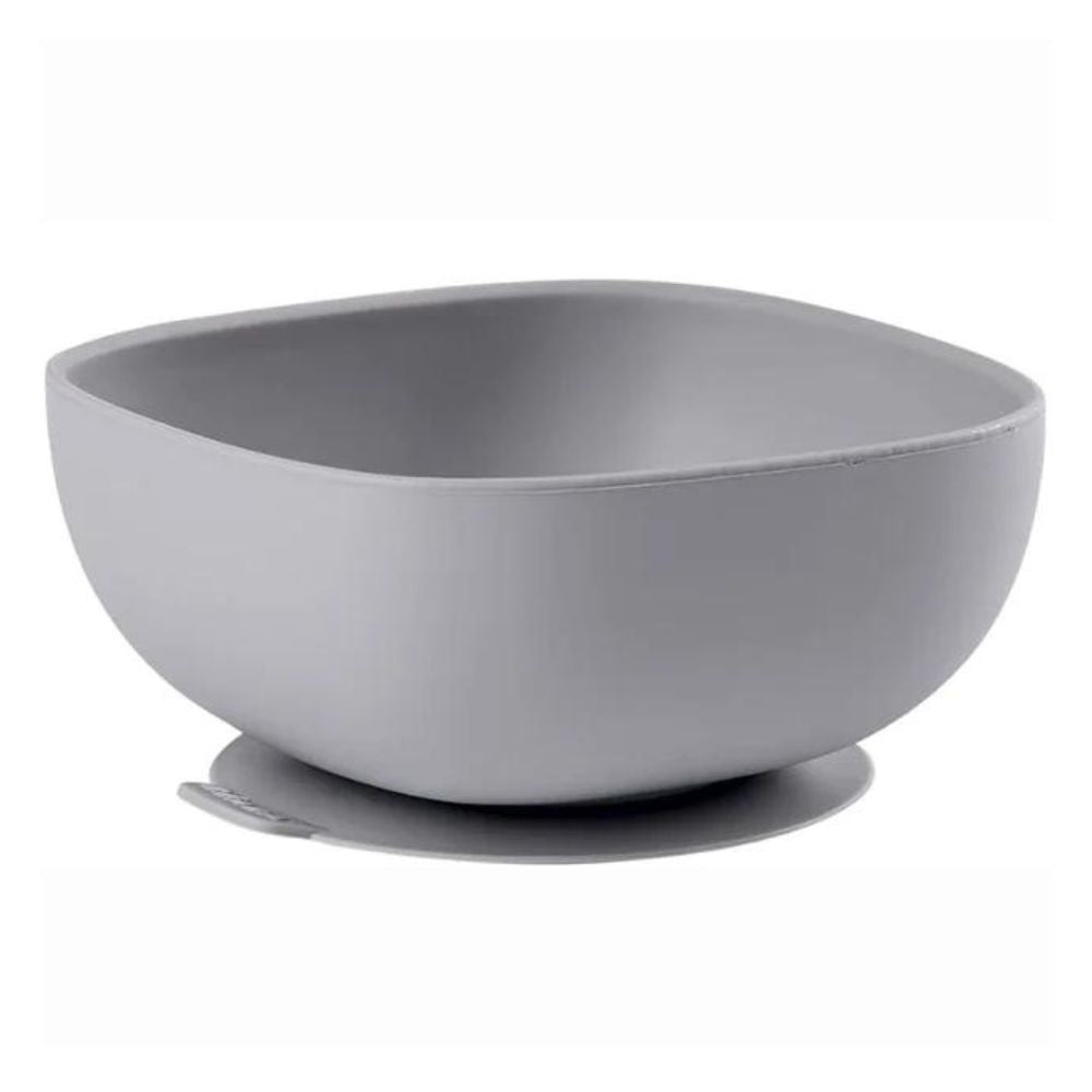 Silicone Suction Bowl - Grey