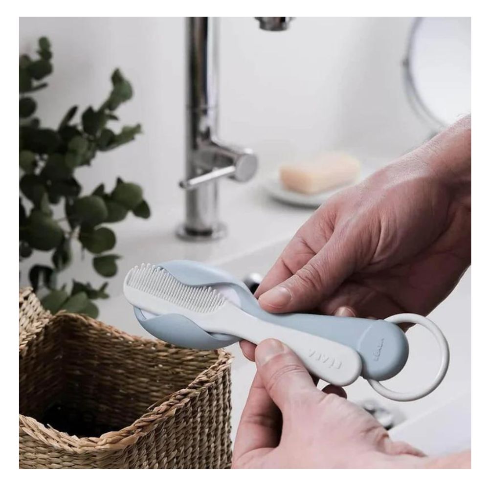 Baby Brush and Comb Set - Green Blue