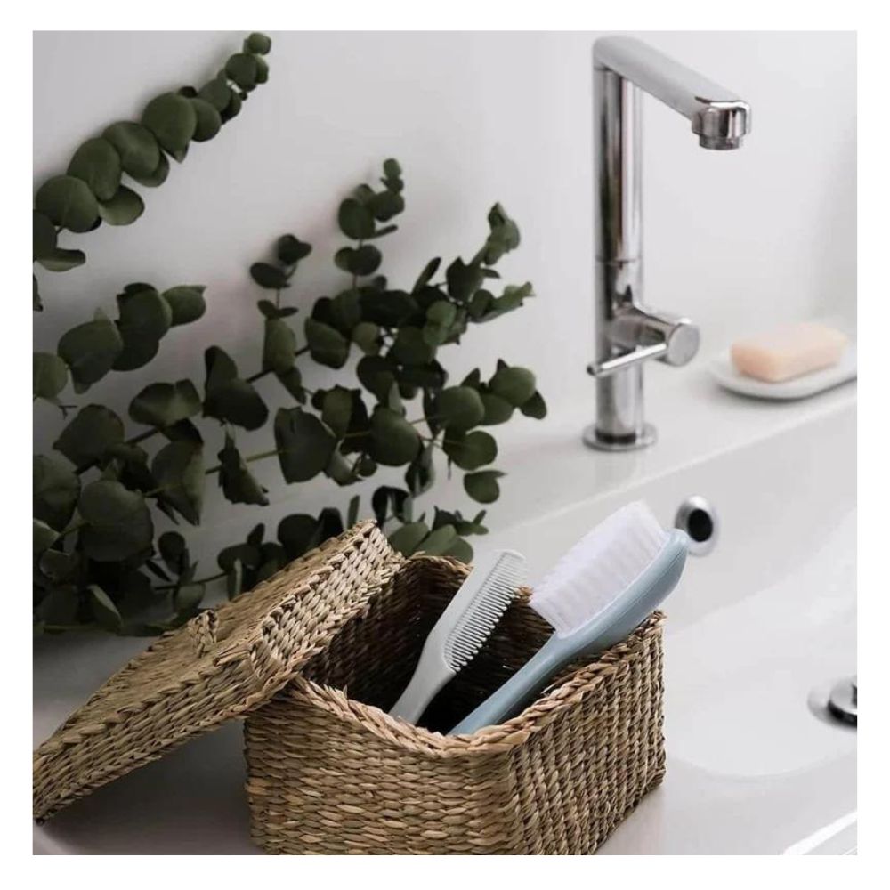 Baby Brush and Comb Set - Green Blue