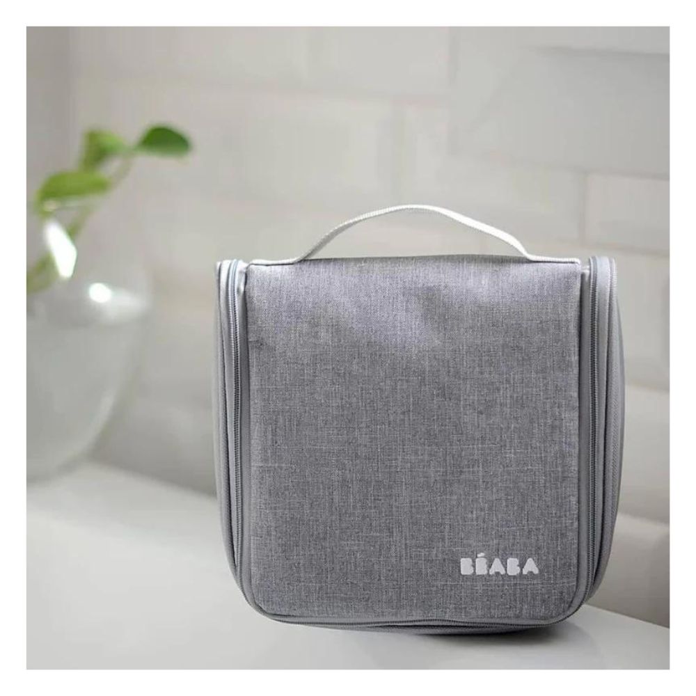 Grooming Kit - Hanging Toiletry Pouch with 9 Accessories - Blue