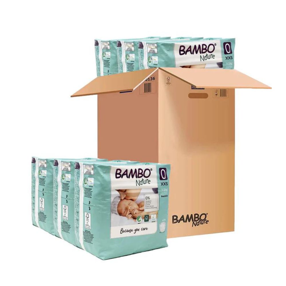 Skin Friendly Tape Diapers - Monthly Box - Size 0