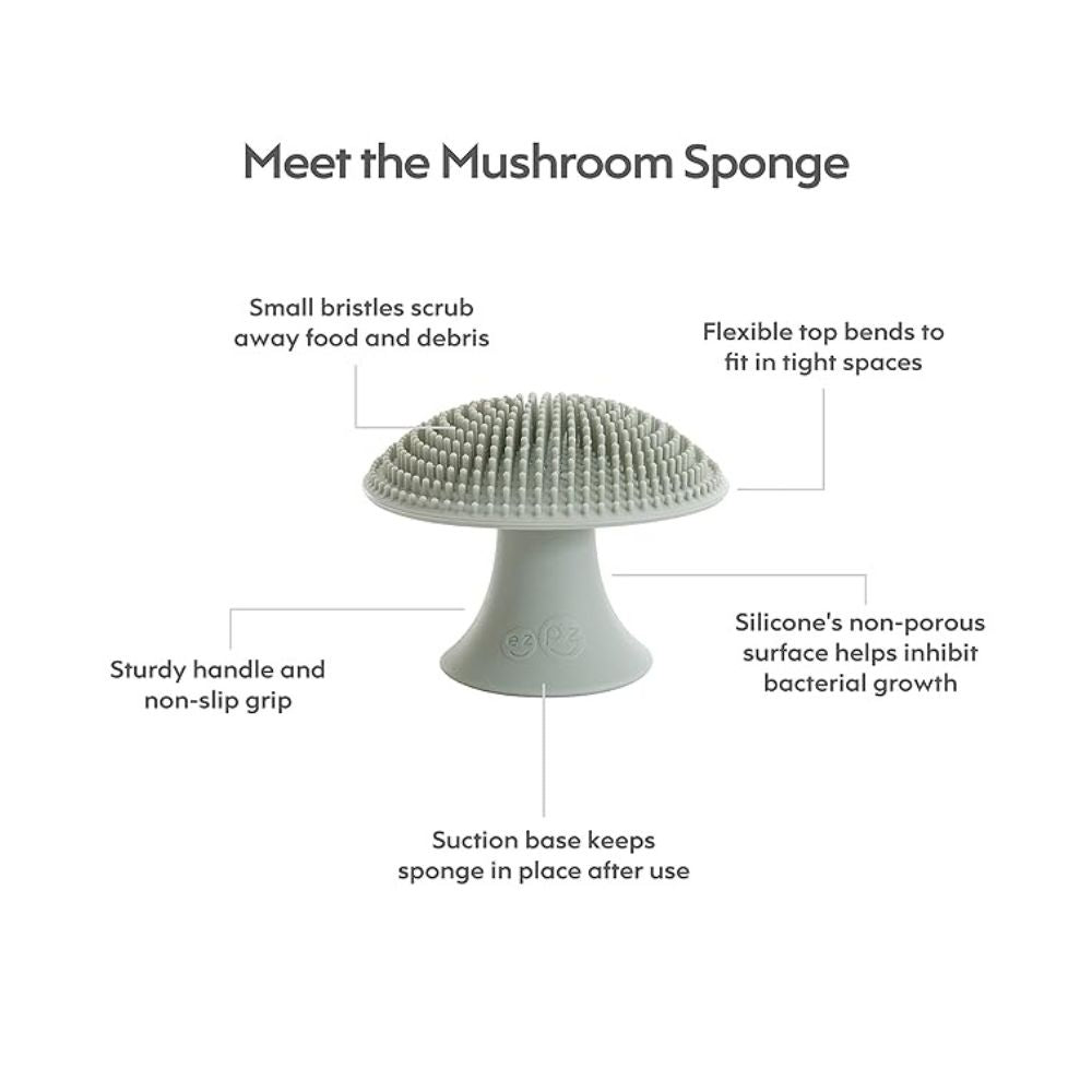 Mushroom Sponge for Washing - Sage