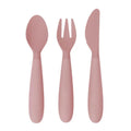 Happy Utensils for Preschoolers (Spoon, Fork & Knife) - Blush