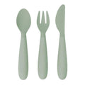 Happy Utensils for Preschoolers (Spoon, Fork & Knife) - Sage