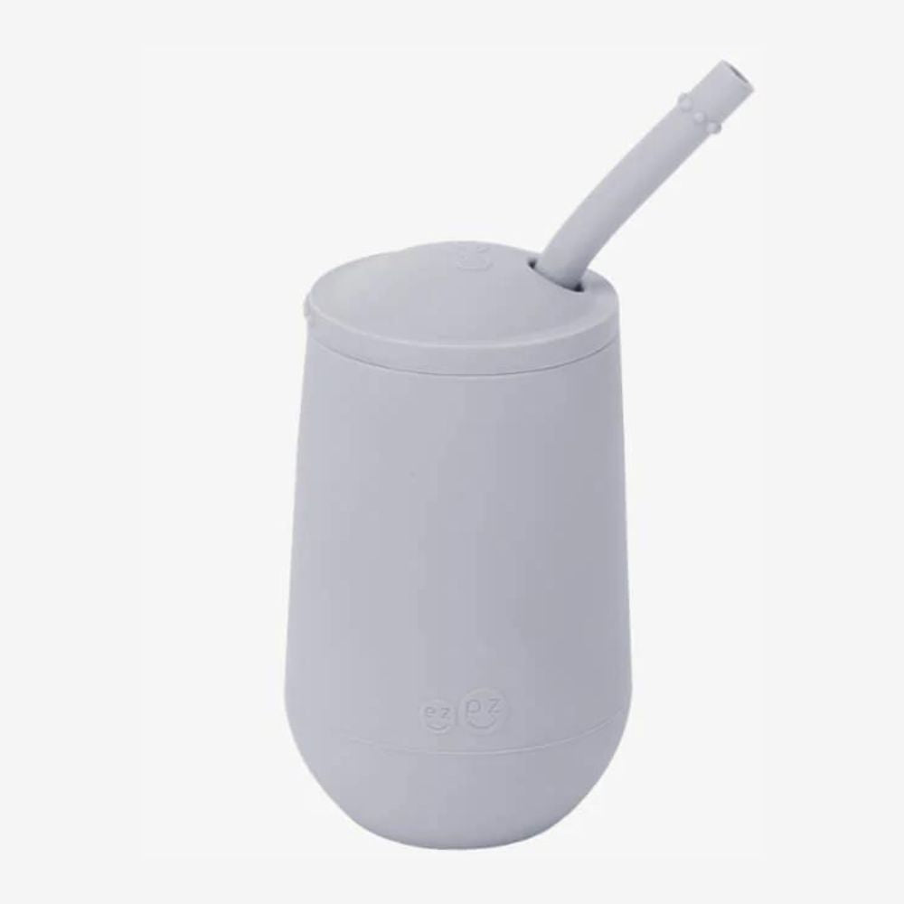 Happy Cup + Straw System for Preschoolers - Pewter