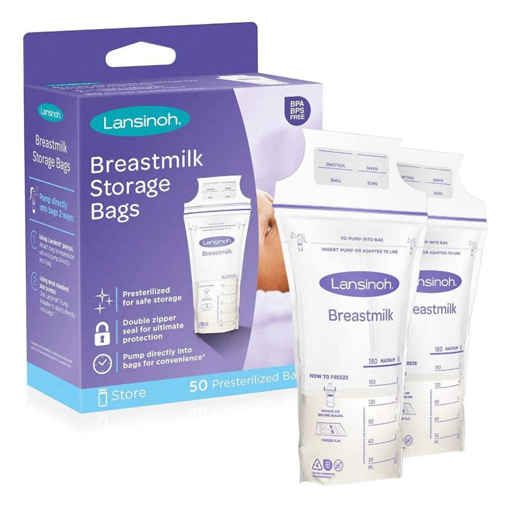 Lansinoh Breast Milk Storage Bags - Count 50