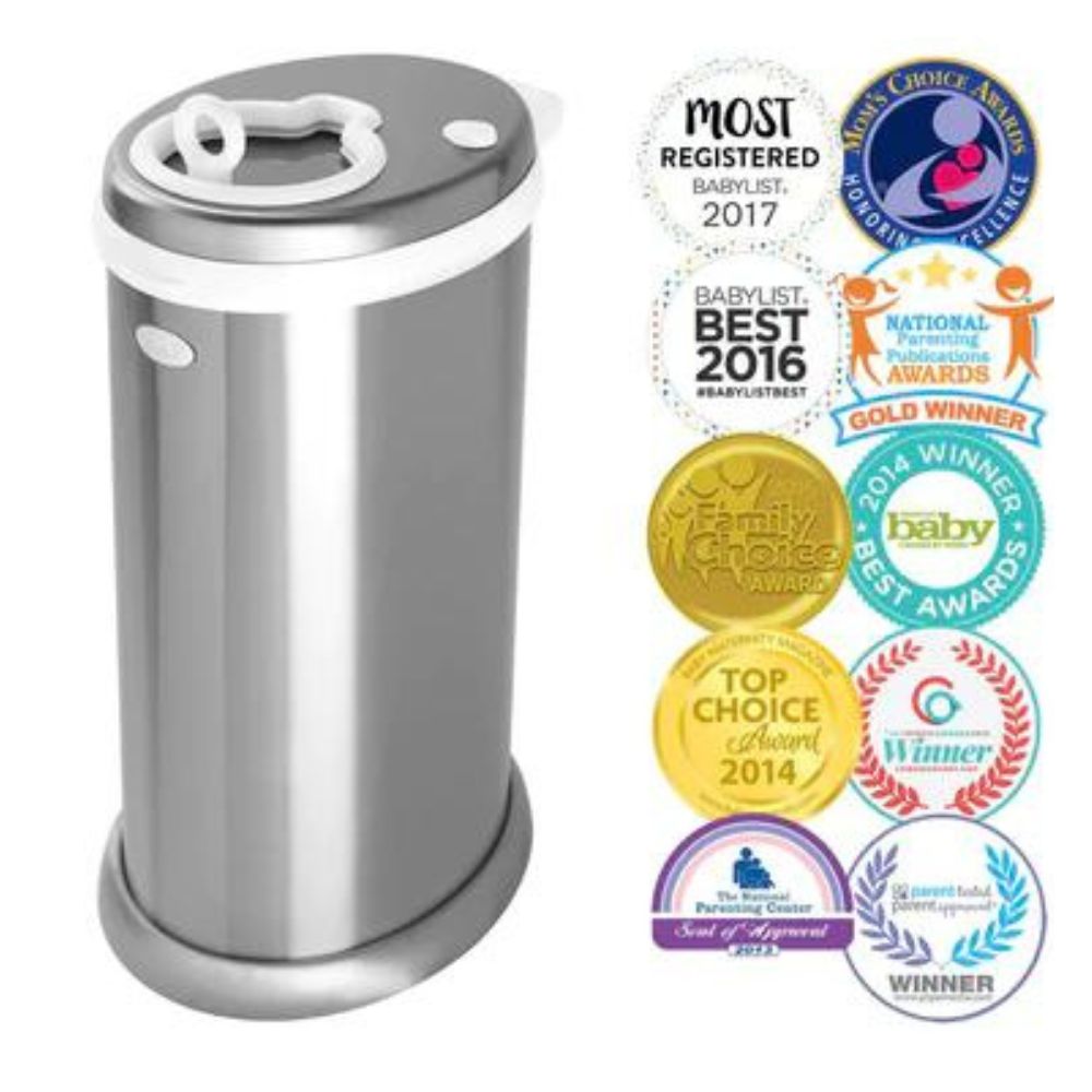 Diaper Pail- Silver