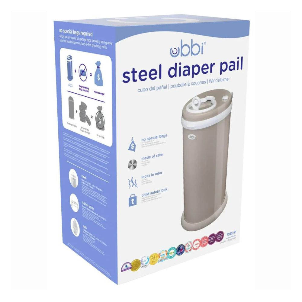 Diaper Pail- Taupe