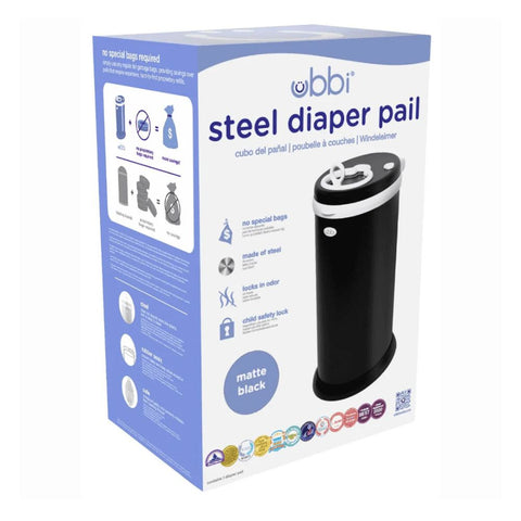 Diaper Pail - Matte Black