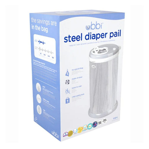 Diaper Pail - Grey Wood