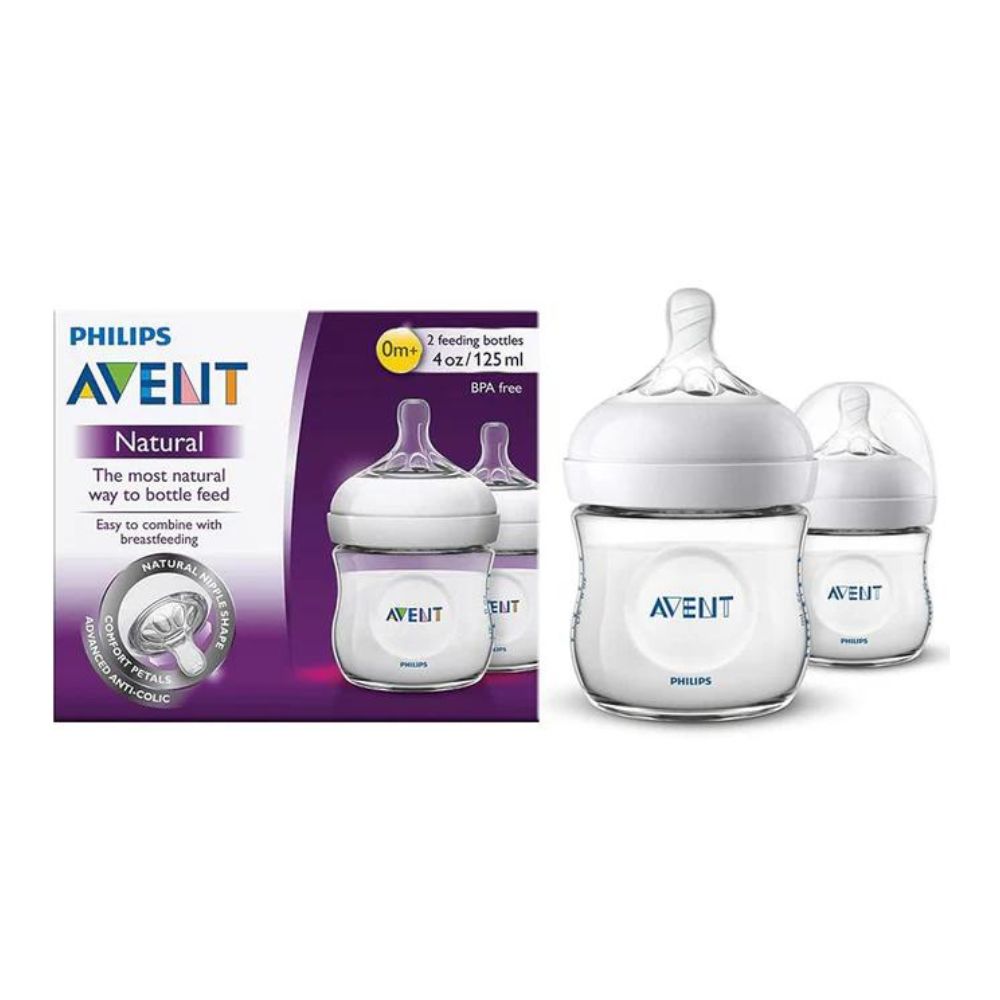 Natural Feeding Bottle - 125ml Pack of 2