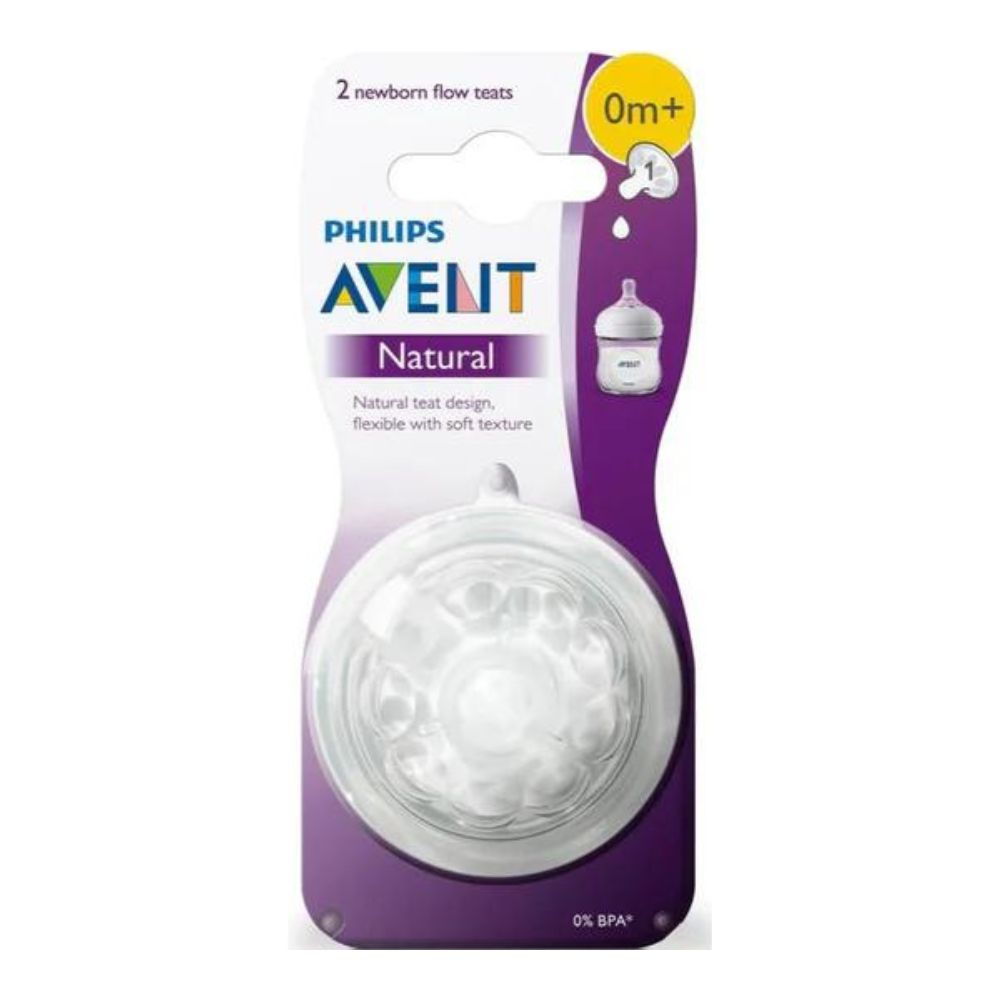 Natural Teat Level 1 Months 0+ (Pack Of 2)