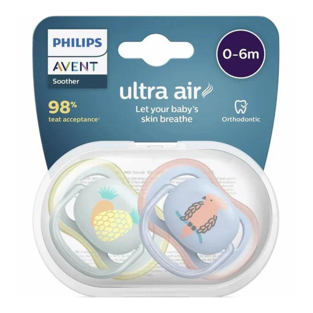 Ultra Air Soother 0-6 Months - Grey Blue (Pack Of 2)