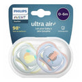 Ultra Air Soother 0-6 Months - Grey Blue (Pack Of 2)