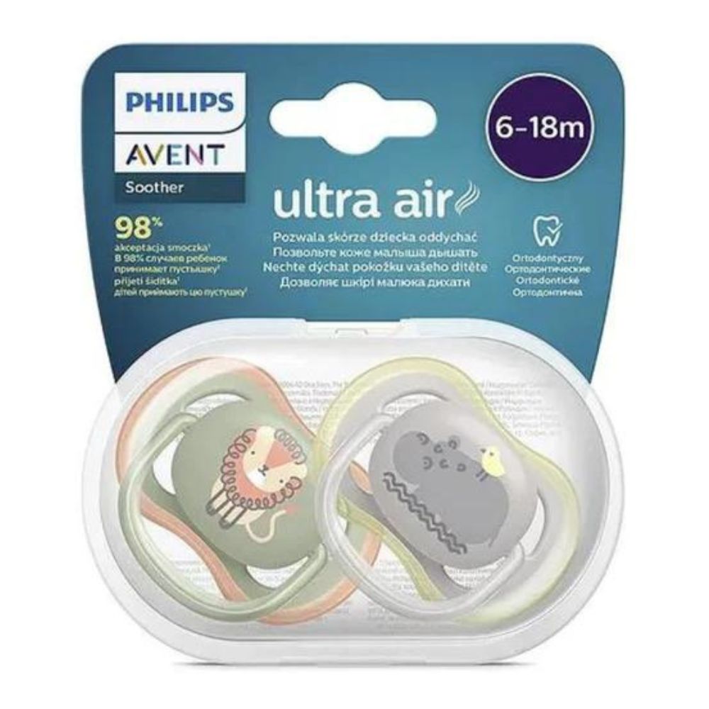 Ultra Air Soother 6-18 Months - Grey Green (Pack Of 2)
