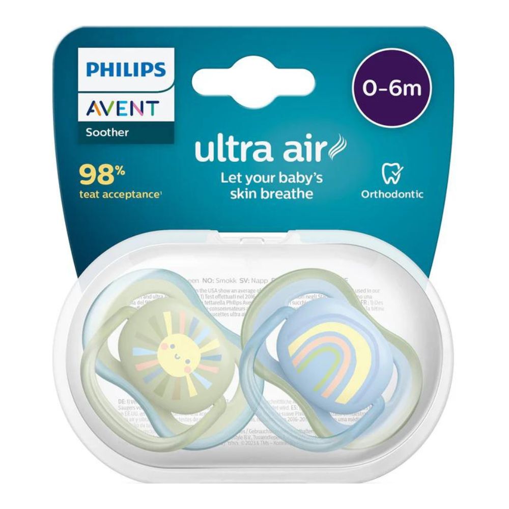 Ultra Air Soother 0-6Months - Green Blue (Pack Of 2)