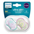 Ultra Air Soother 0-6 Months - Green Purple (Pack Of 2)