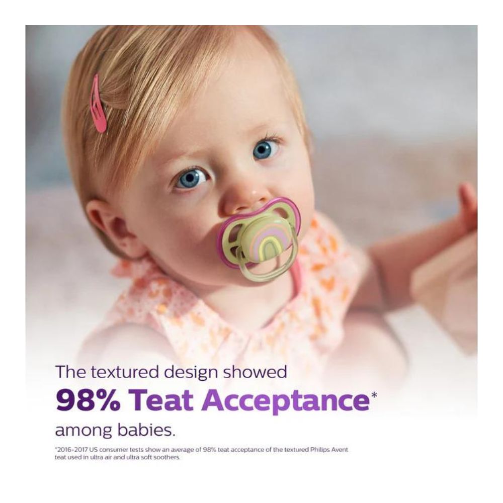 Ultra Air Soother 0-6 Months - Green Purple (Pack Of 2)