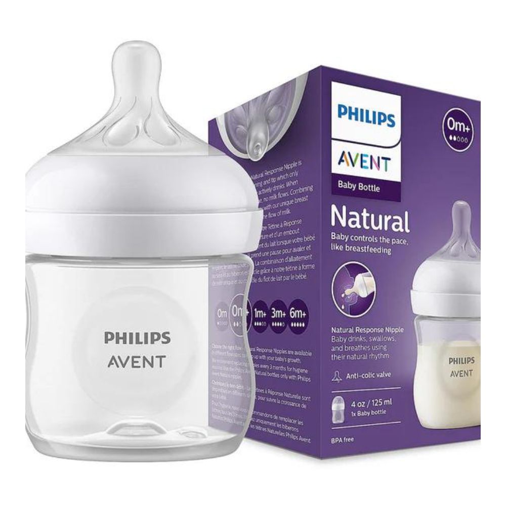 Natural Response Feeding Bottle for Newborn Babies - 125 Ml