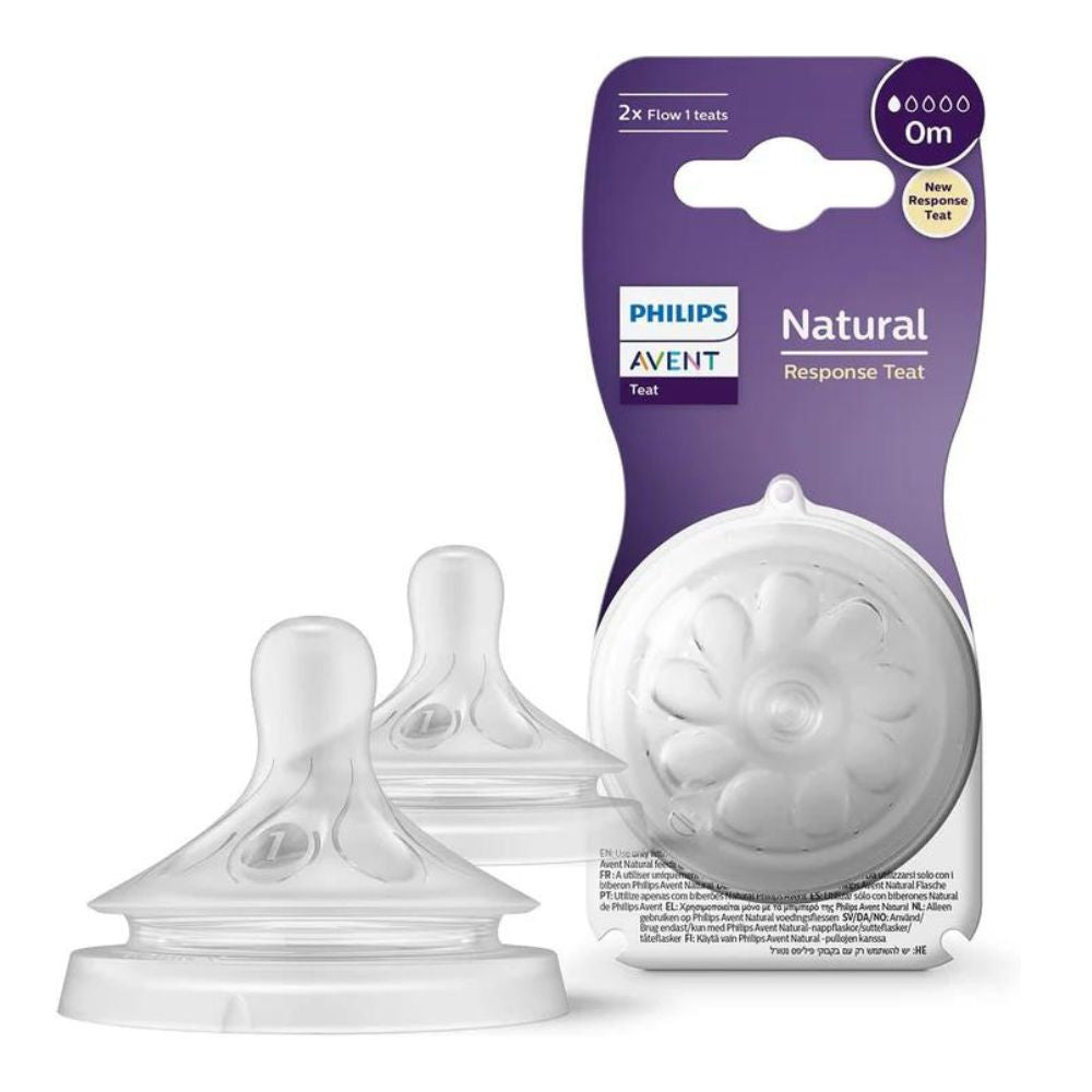 Natural Response Teat for Newborn Babies | PM | Flow 2 | Pack of 2