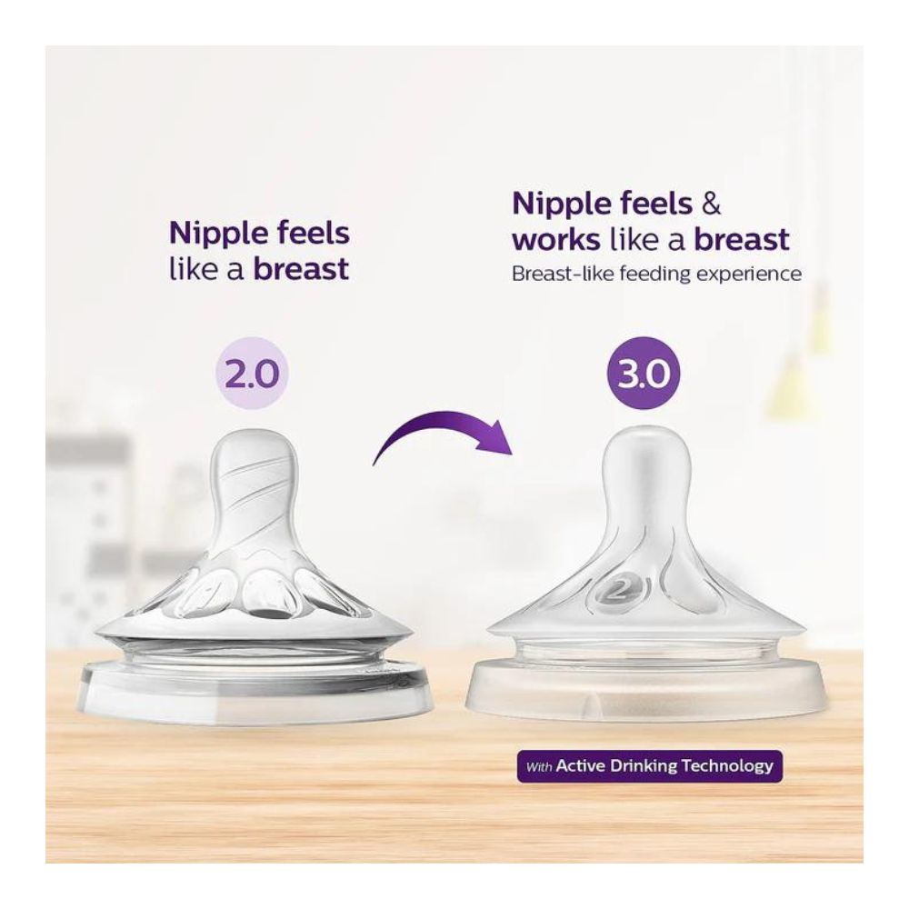 Natural Response Teat for Newborn Babies | 0M+ | | Flow 2 | Pack of 2