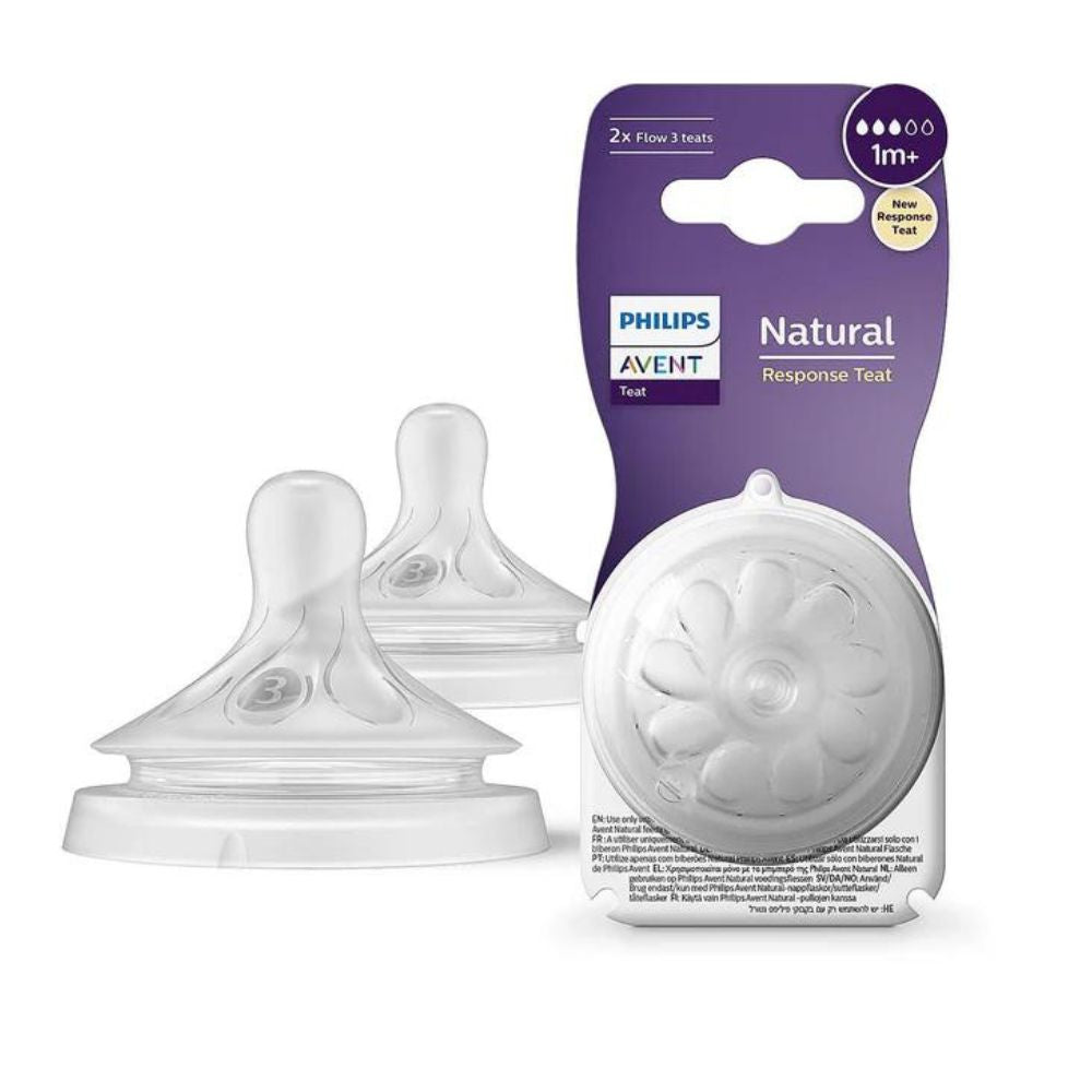 Natural Response Teat for Babies | 1M+| Flow 3 | Pack of 2