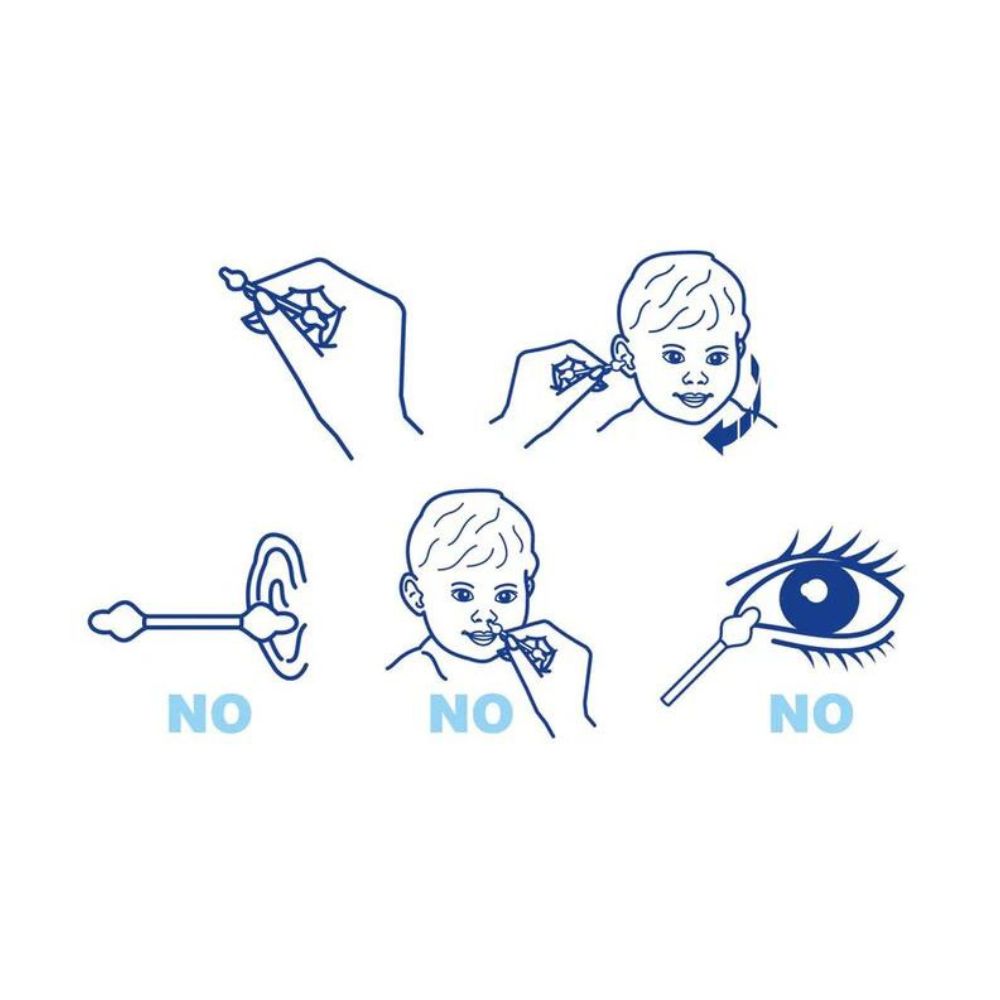 Chicco Cotton Buds With Eardrum Protection (90Pcs)