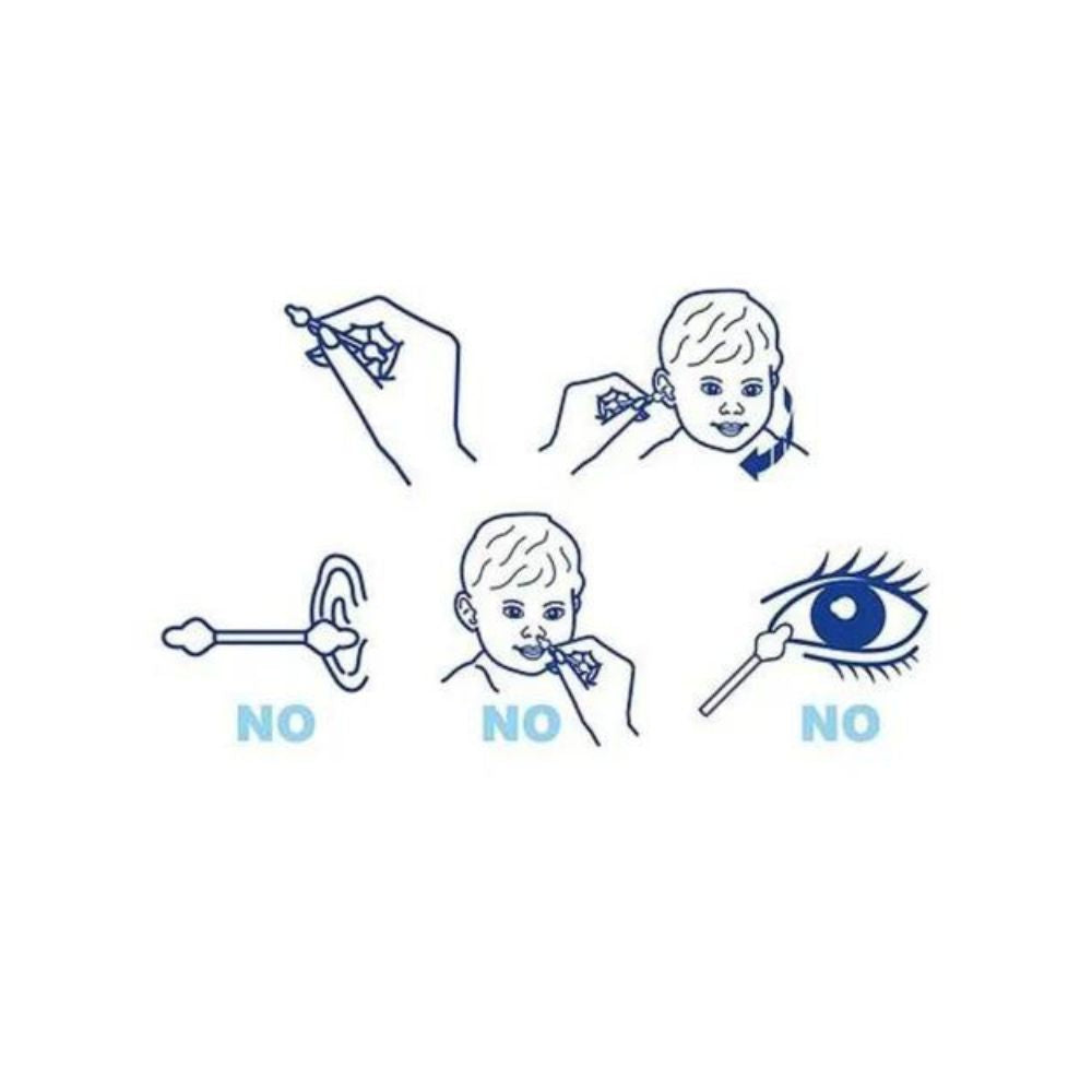 Chicco Cotton Buds With Ear Drum Protection (160Pcs)