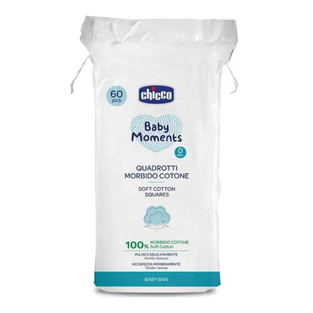 Chicco Soft Cotton Square (60Pcs)