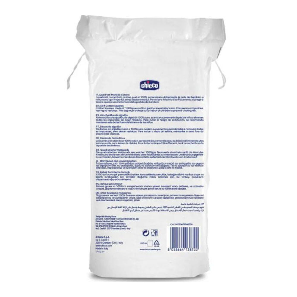 Chicco Soft Cotton Square (60Pcs)