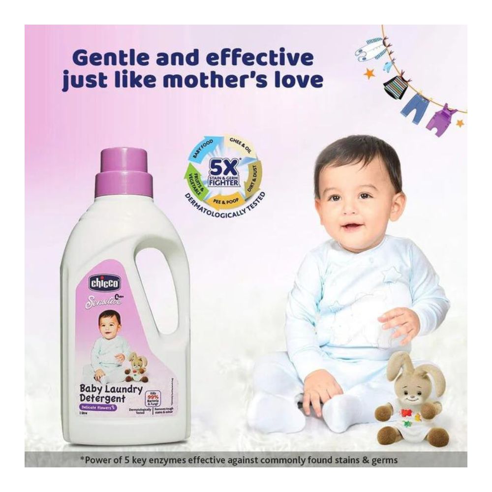 Baby Laundry Detergent Delicate Flowers 1L 0M+