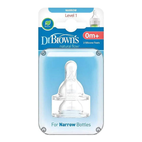 Natural Flow Level 1 Narrow Nipple - Set Of 2 (0M+)