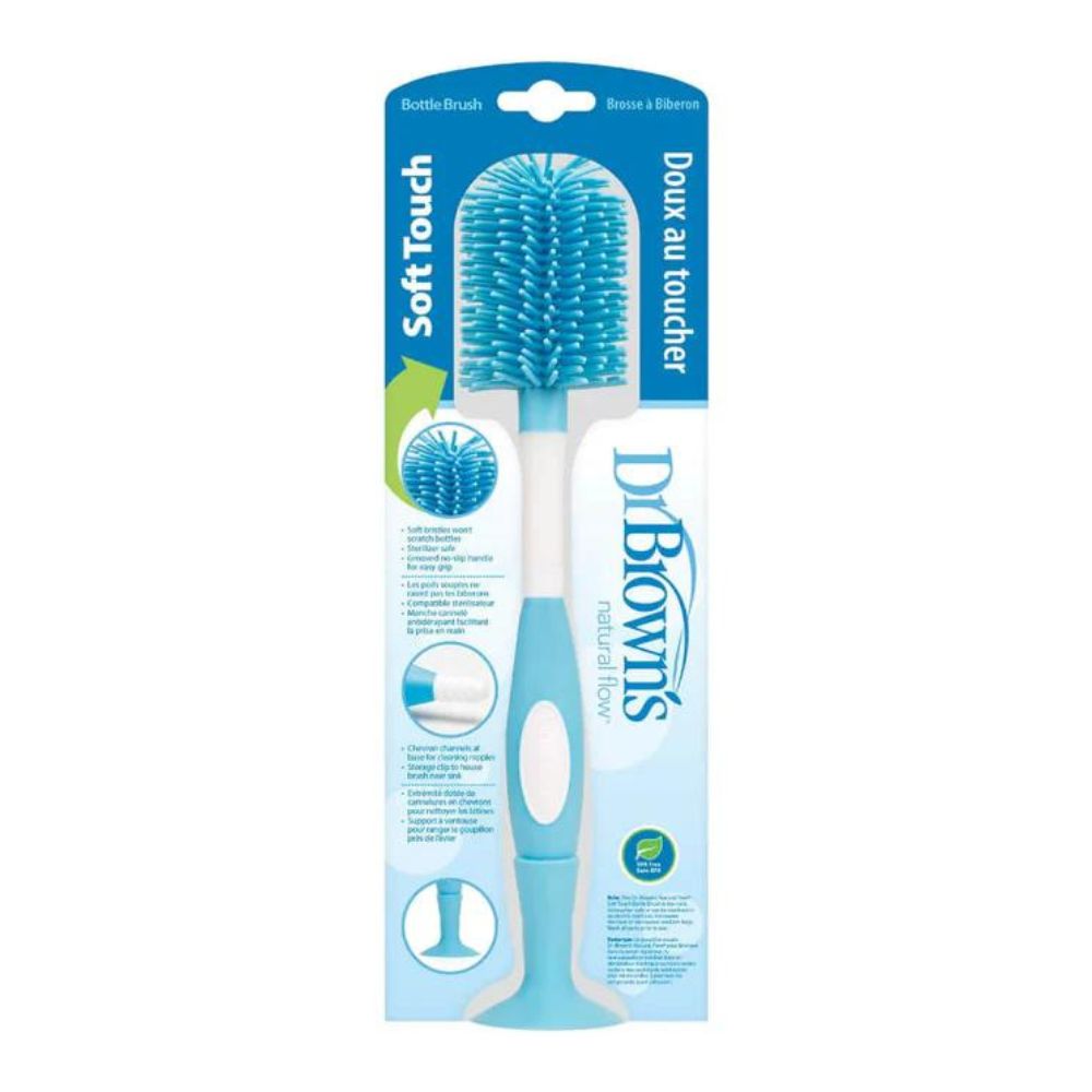 Soft Touch Bottle Brush - Blue