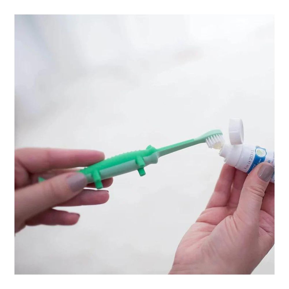 Toddler Toothbrush-Green Crocodile