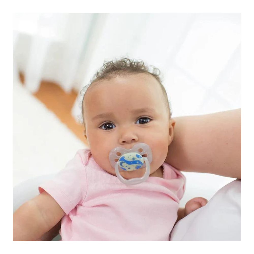 Blue Advantage Pacifiers (Stage 1) Glow In The Dark | Pack Of 2