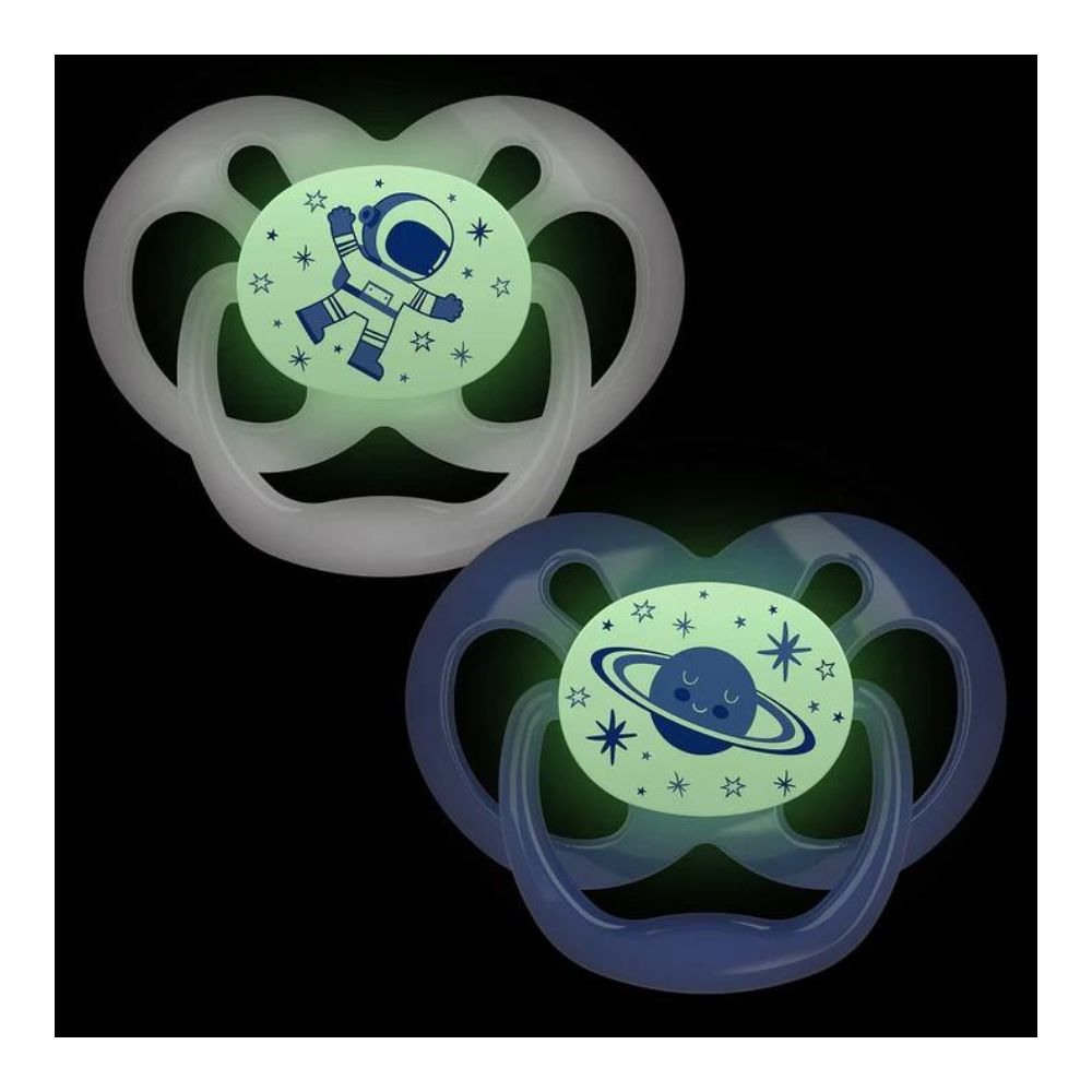 Blue Advantage Pacifiers (Stage 2) Glow In The Dark | Pack Of 2