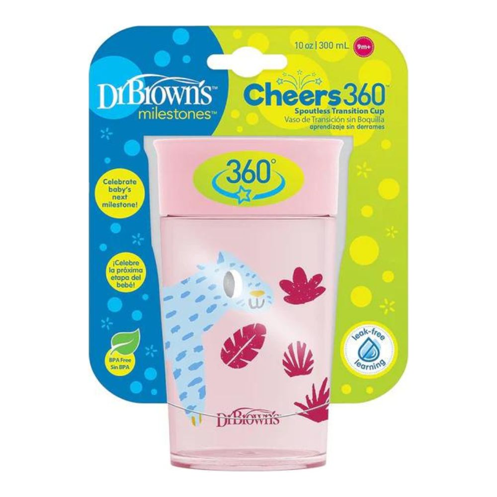 Smooth Wall Cheers 360 Cup Without Handle 200mL - Pink Deco