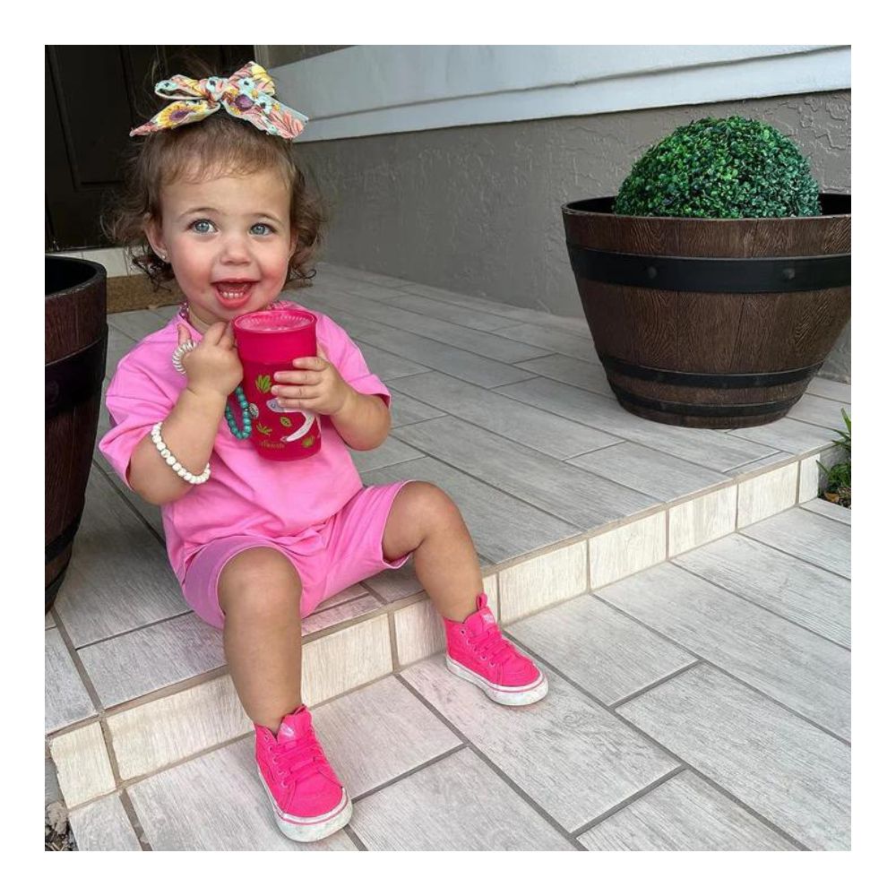 Smooth Wall Cheers 360 Cup Without Handle 200mL - Red Deco