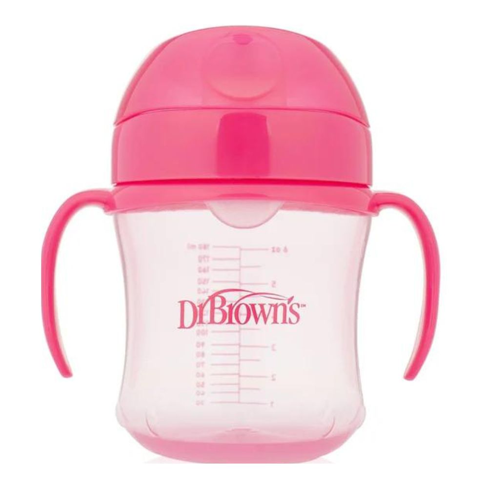 Soft Spout Transition Cup - Pink Deco
