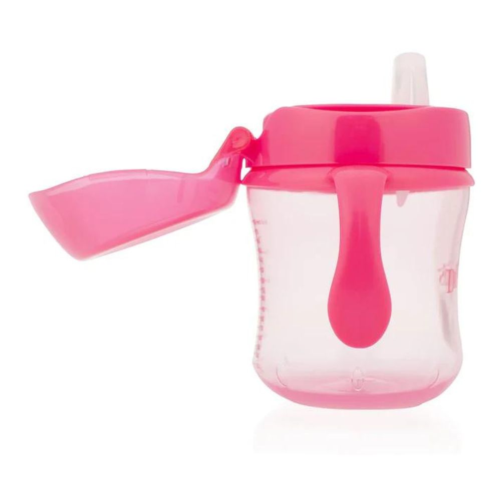 Soft Spout Transition Cup - Pink Deco