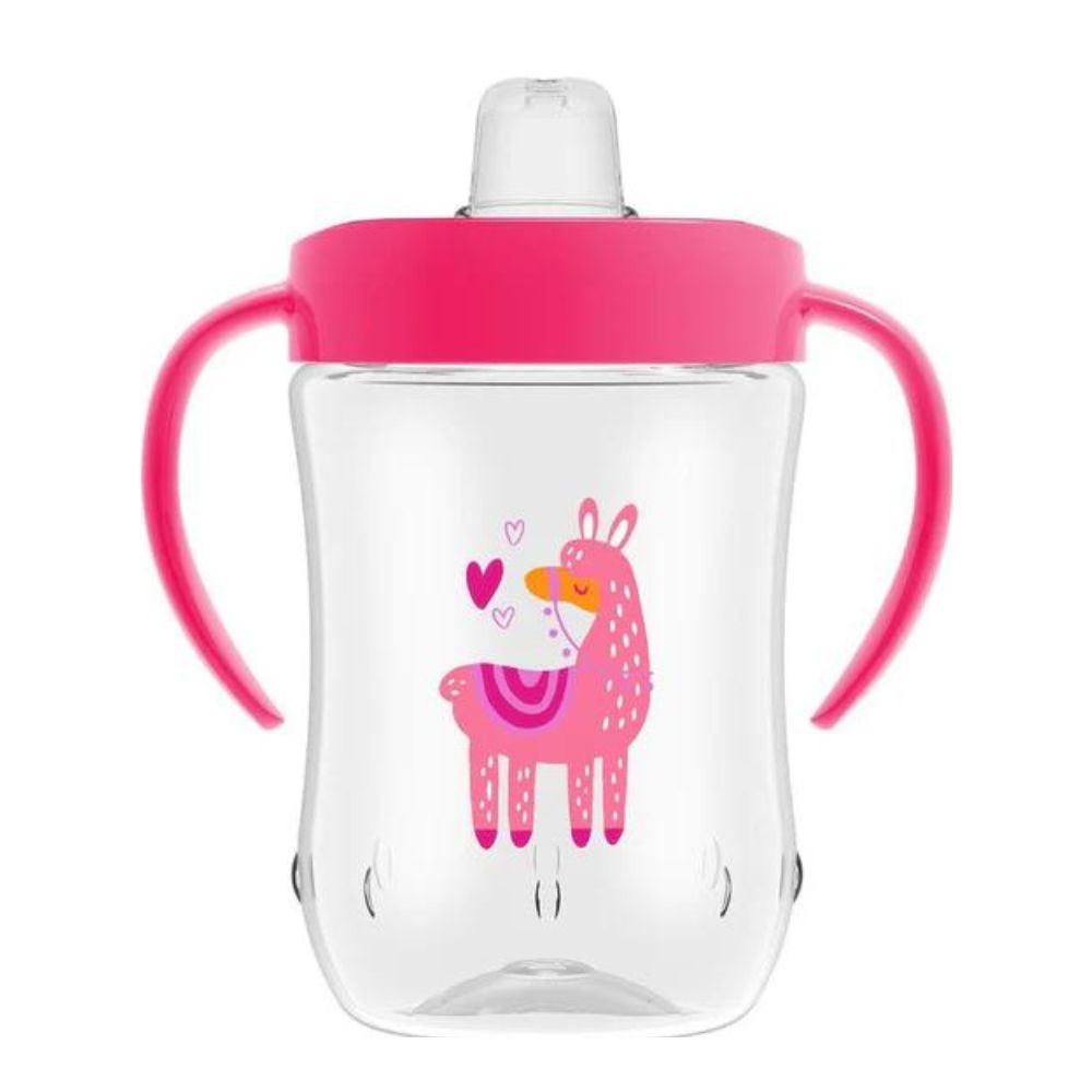 Soft-Spout Toddler Cup With Handless - Pink Lama Deco