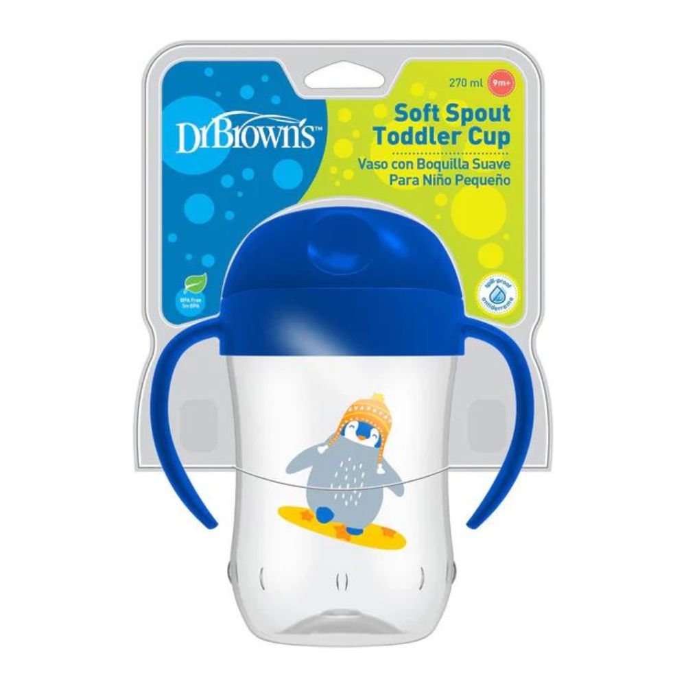 Soft-Spout Toddler Cup - Blue Penguin