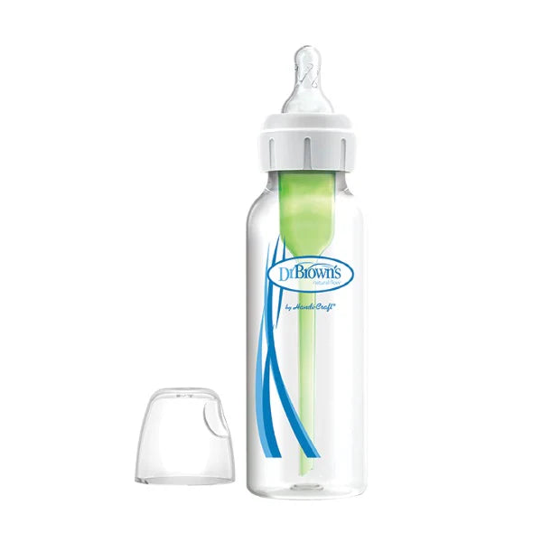 Options+ Anti-Colic Narrow-Neck Plastic Baby Bottle 250Ml