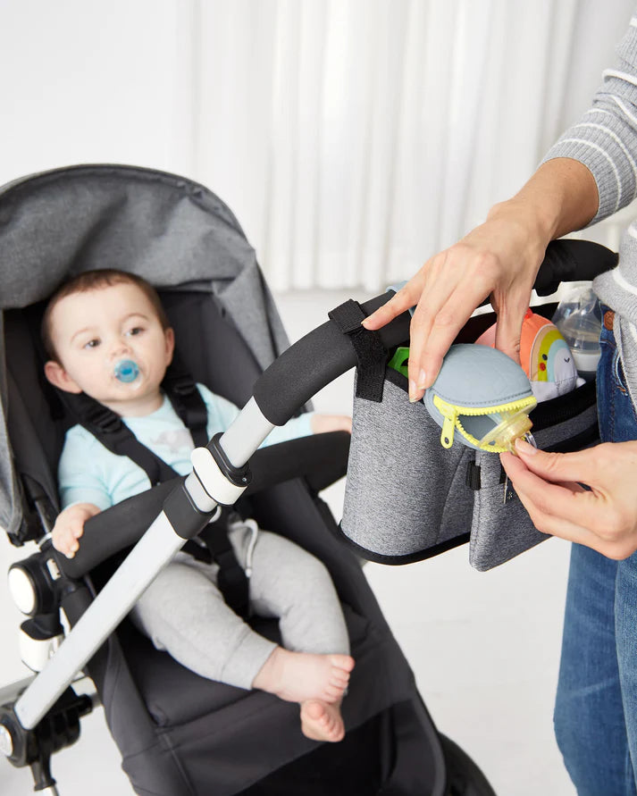 Grab & Go Silicone Pacifier Holder - Grey