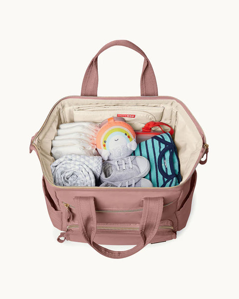 Mainframe Wide Open Backpack Diaper Bag - Dusty Rose
