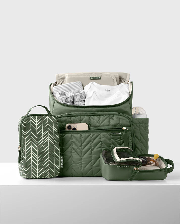 Forma Backpack Diaper Bag - Dark Sage